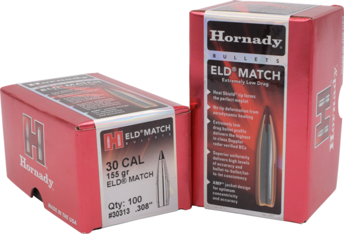 Hornady .30 .308" 155Grain ELD Match